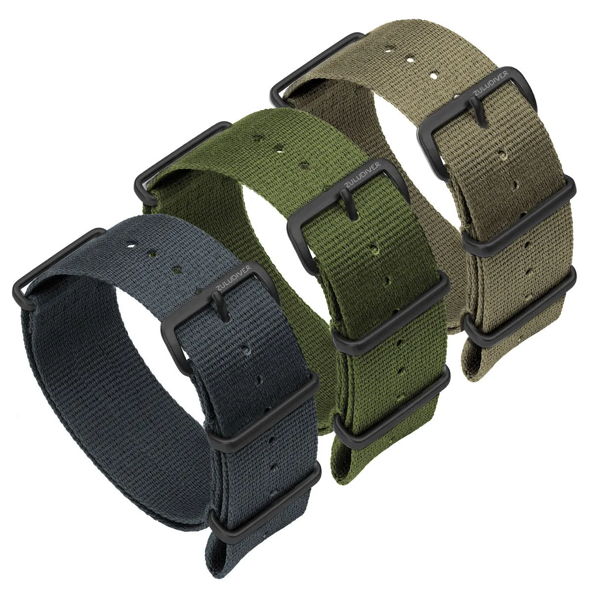 1973 British Military Watch Strap: CADET - Combat Black, IP Black