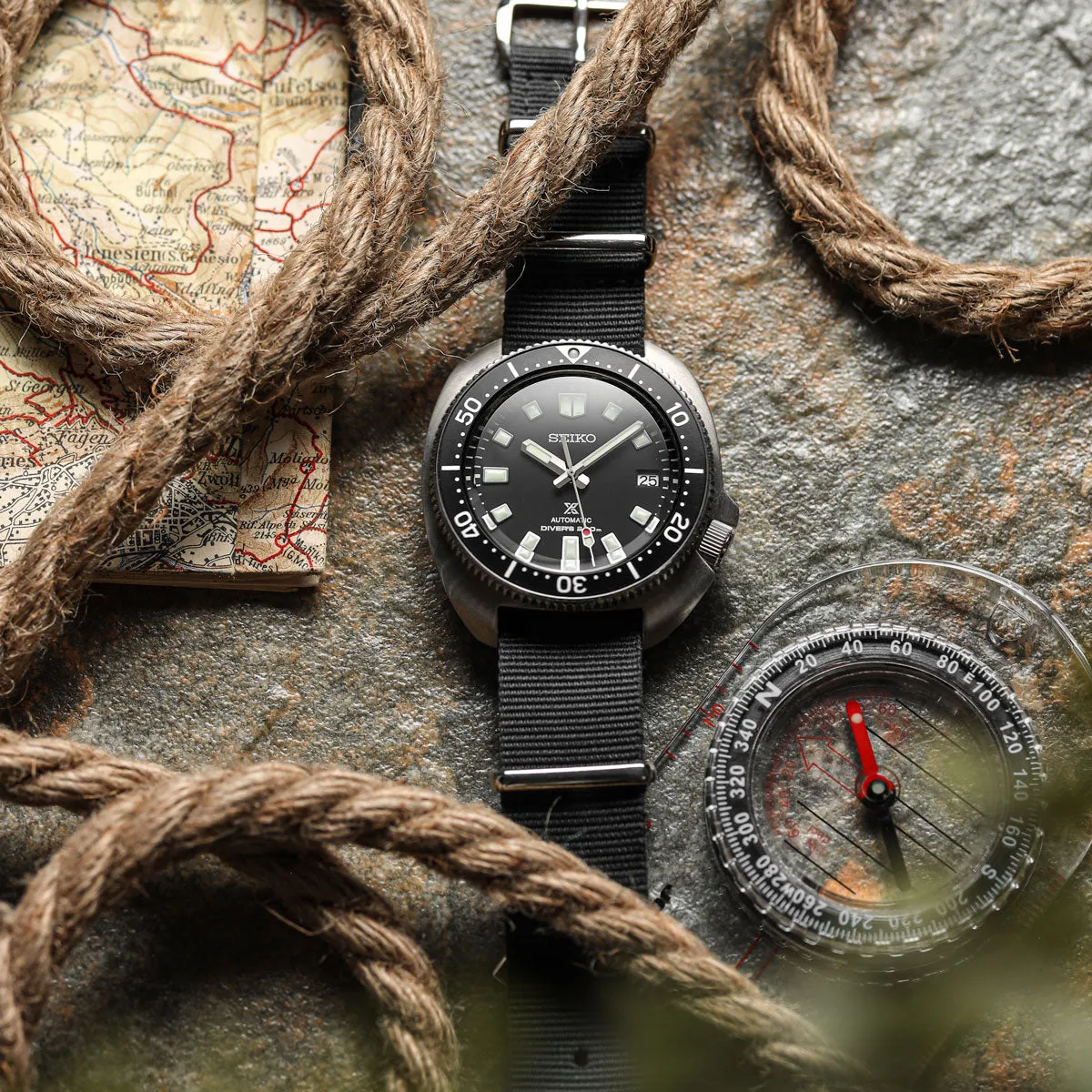 1973 British Military Watch Strap: CADET - Combat Black, Satin