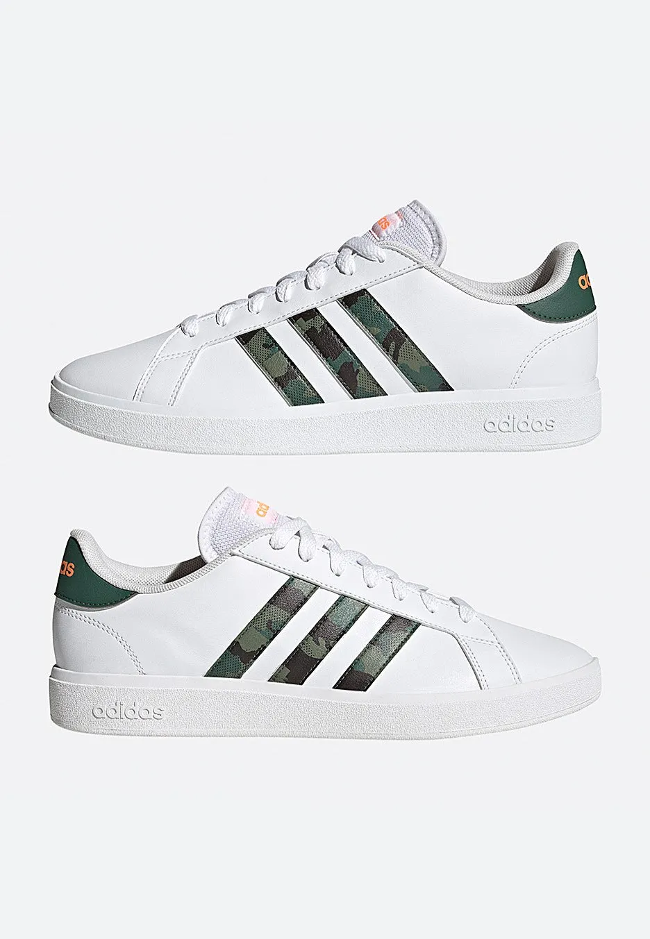 Adidas - Grand Court Base 2.0 Ftwwht/Ftwwht/Scrora - Shoes