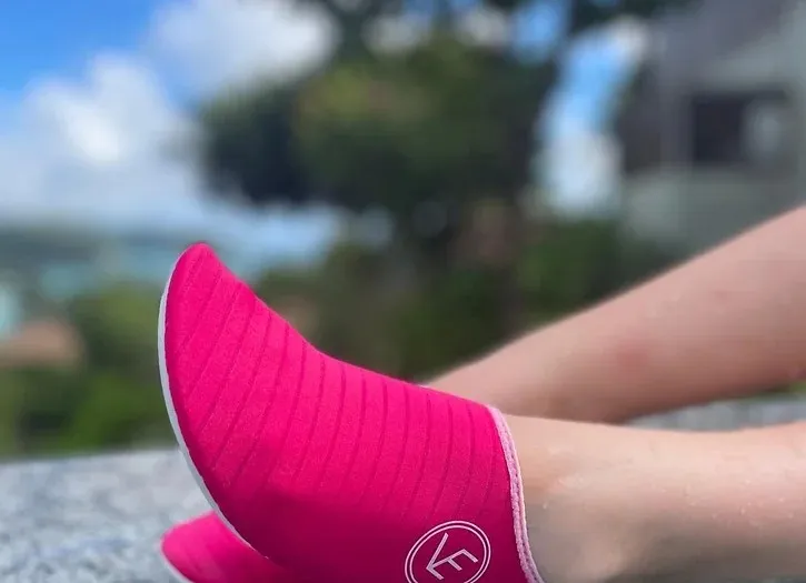 Adult 'The Cool' Hot Pink Recyclable Water Shoe with White Sole