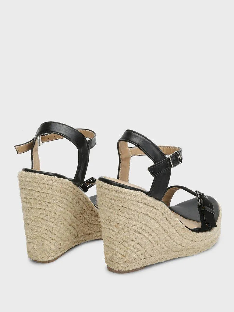 Ankle Straps Espadrille Wedges