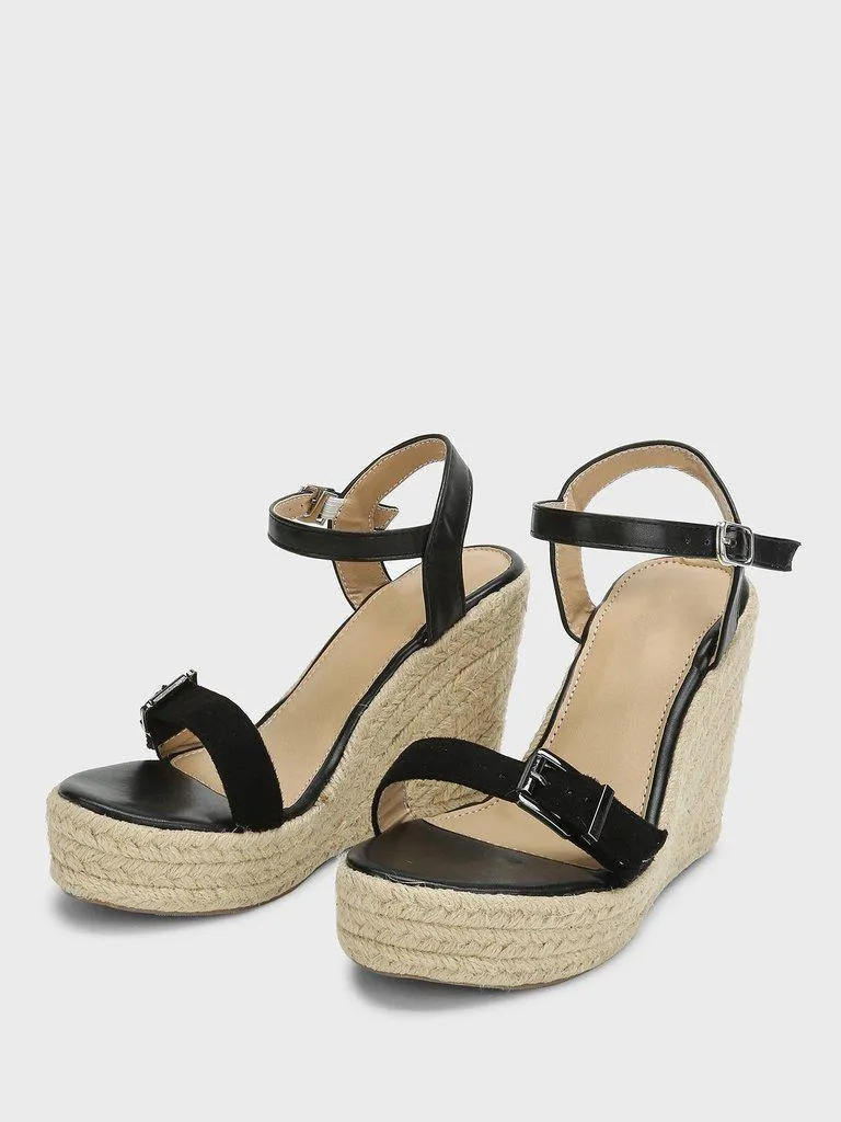 Ankle Straps Espadrille Wedges