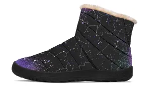 Aurora Comfy Winter Boots - Warm Vegan Boots with Side Zipper and Anti-Slip Soles