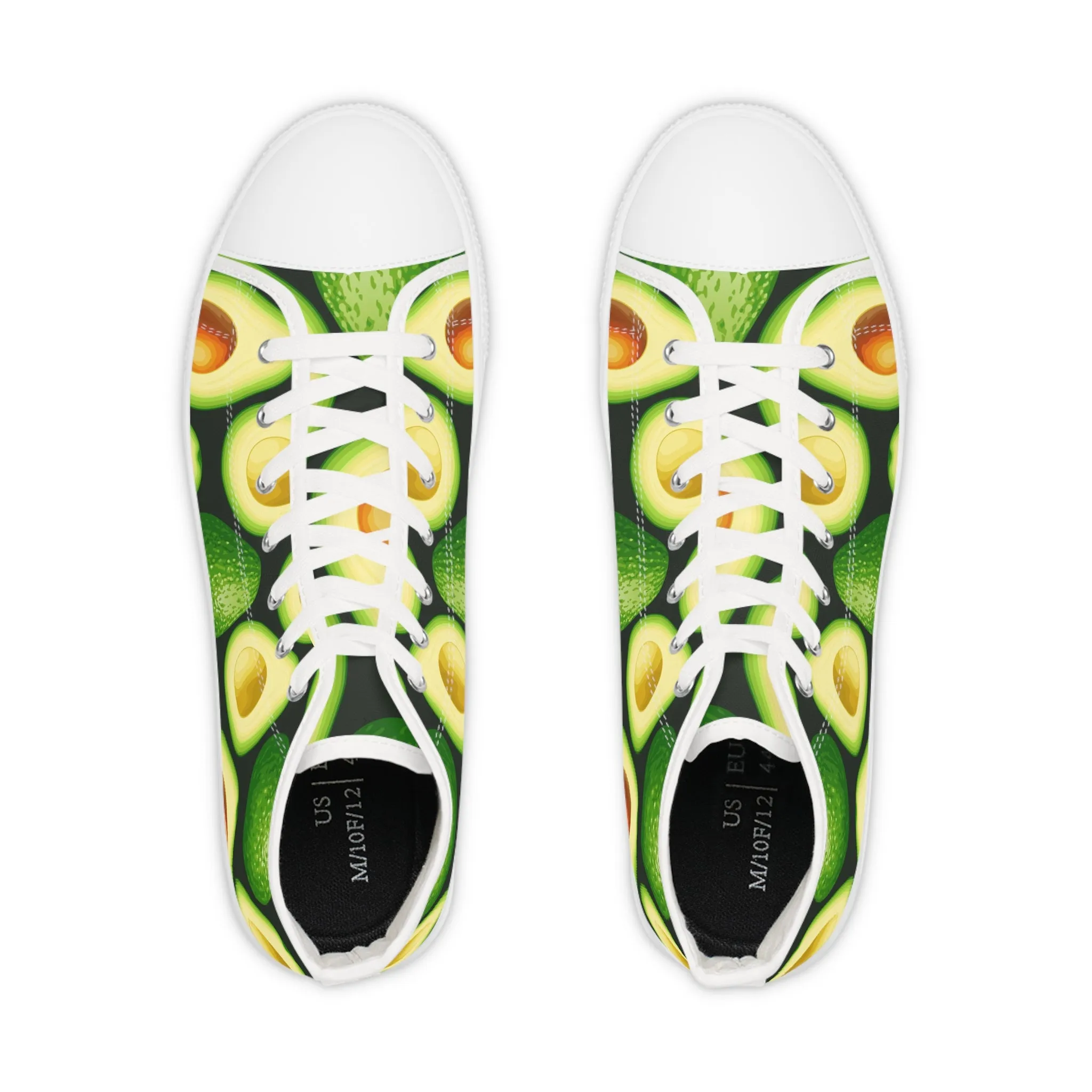 Avocado Men's High Top Sneakers