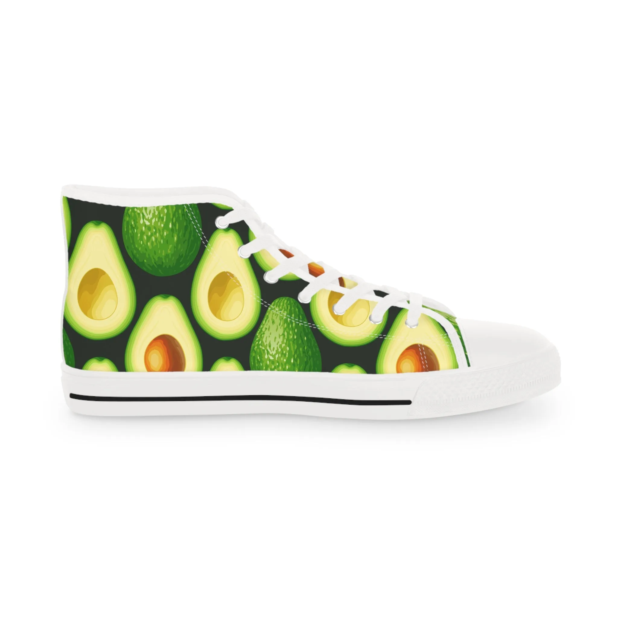 Avocado Men's High Top Sneakers