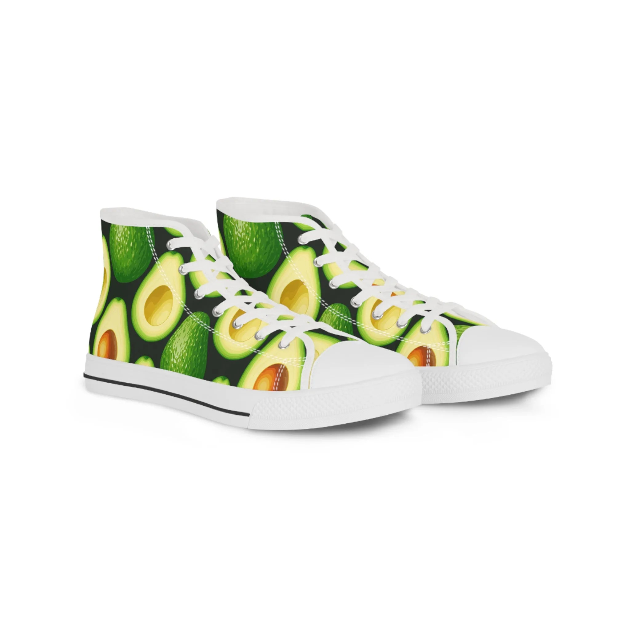 Avocado Men's High Top Sneakers