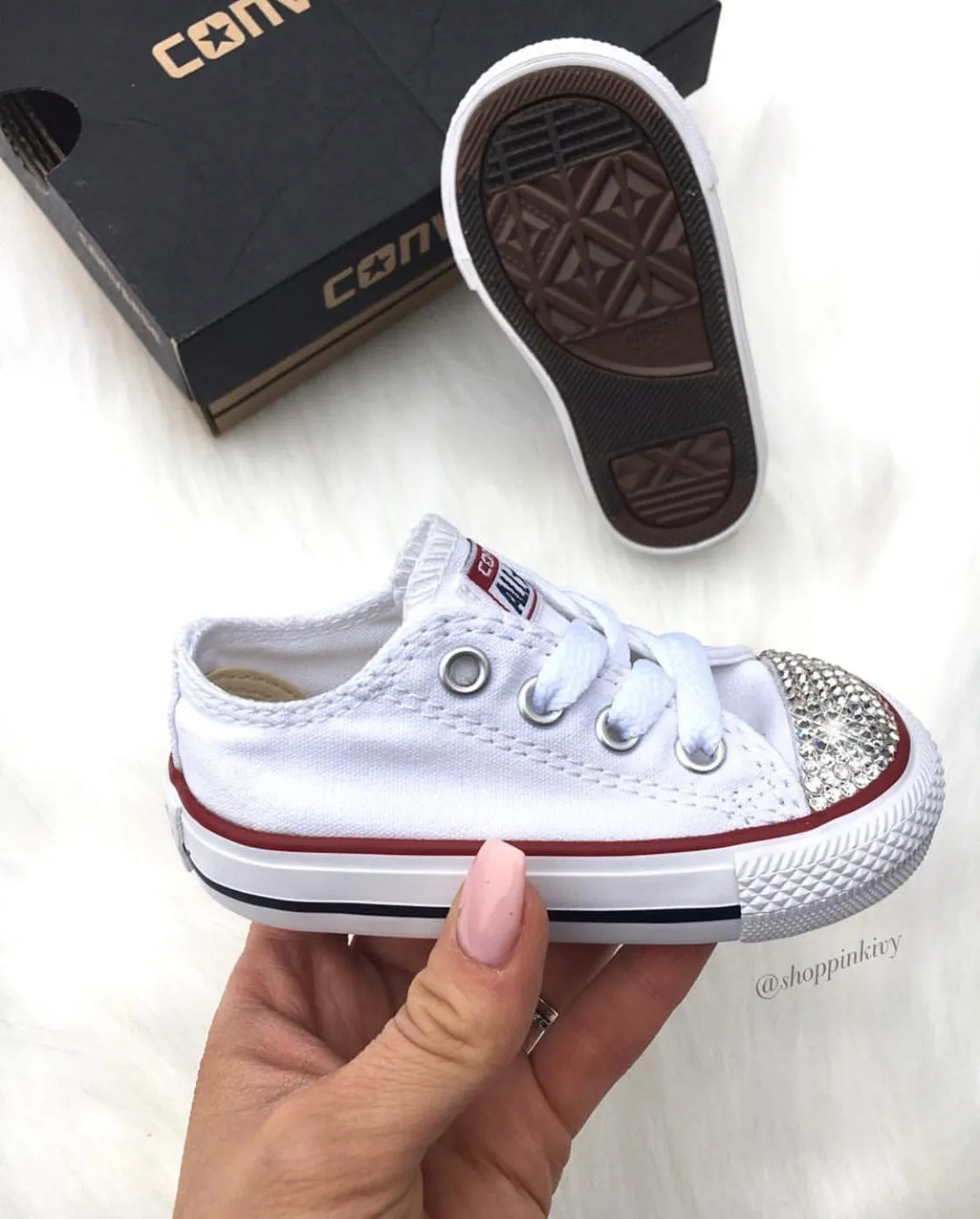 Baby Toddler White Converse Chuck Taylor