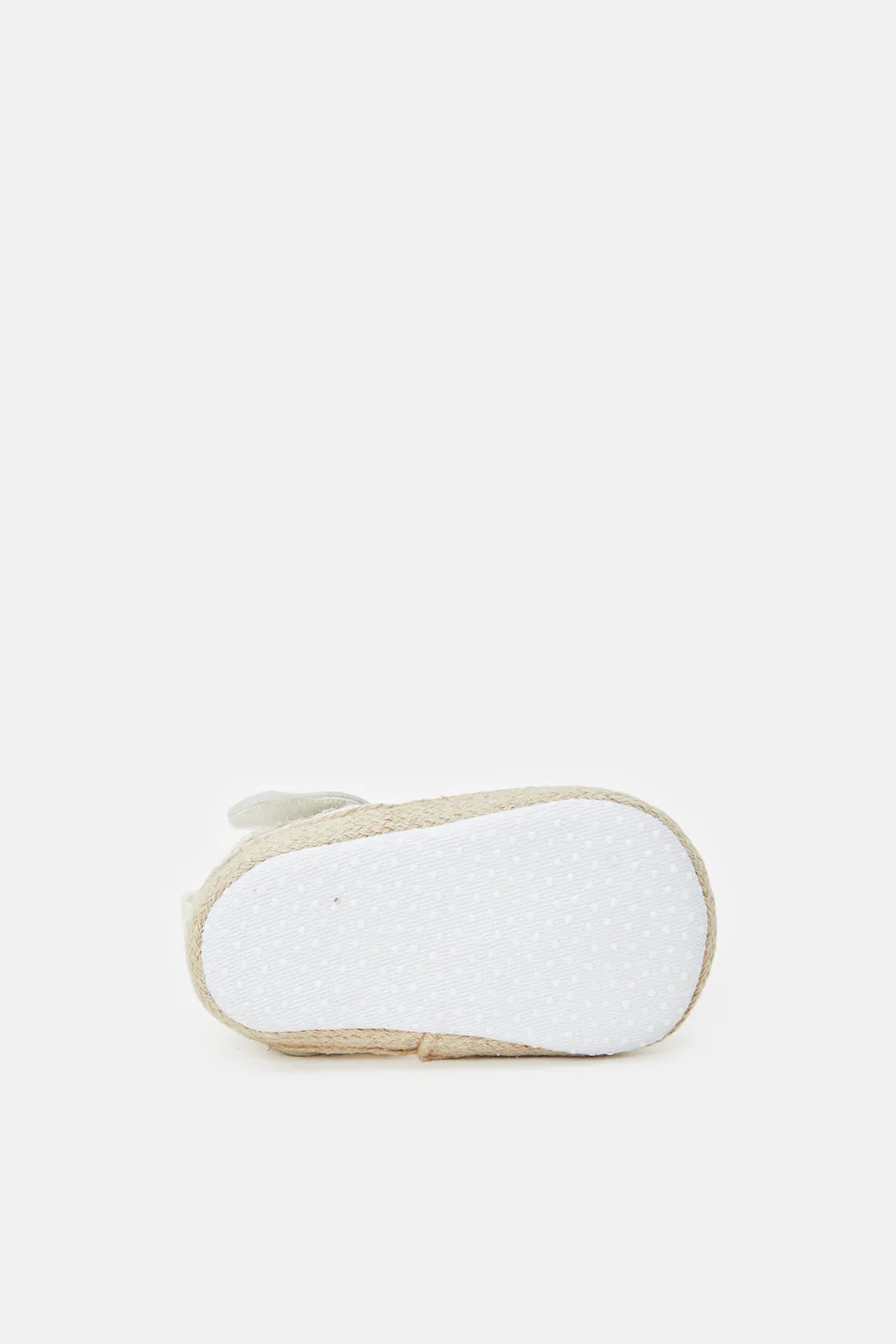 Baby White Velcro Pram Shoes