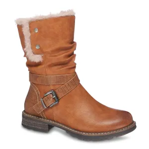 Bailey Cognac Fur Boots