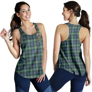 Baillie Ancient Tartan Women Racerback Tanks with Family Crest