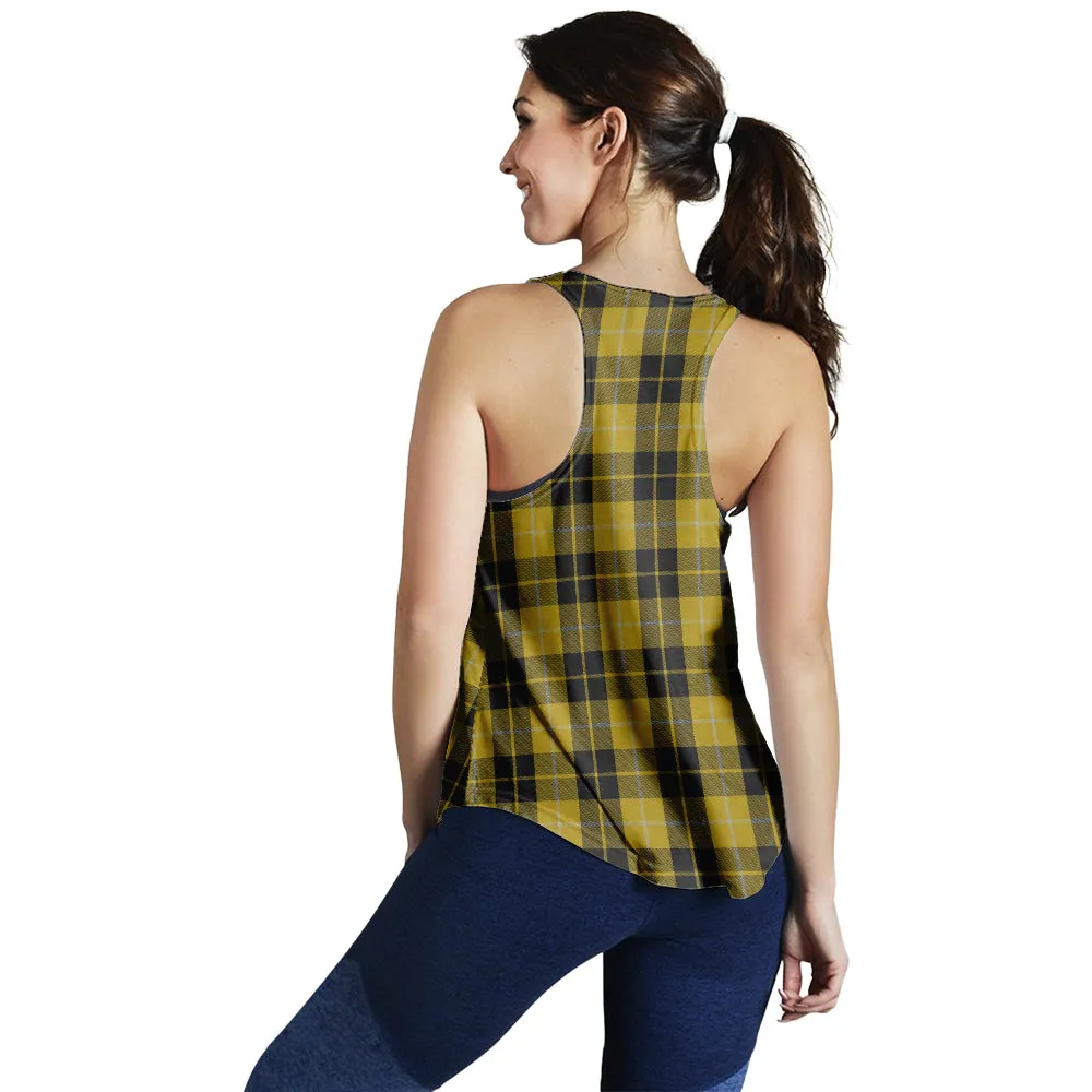 Barclay Dress Tartan Women Racerback Tanks with Family Crest