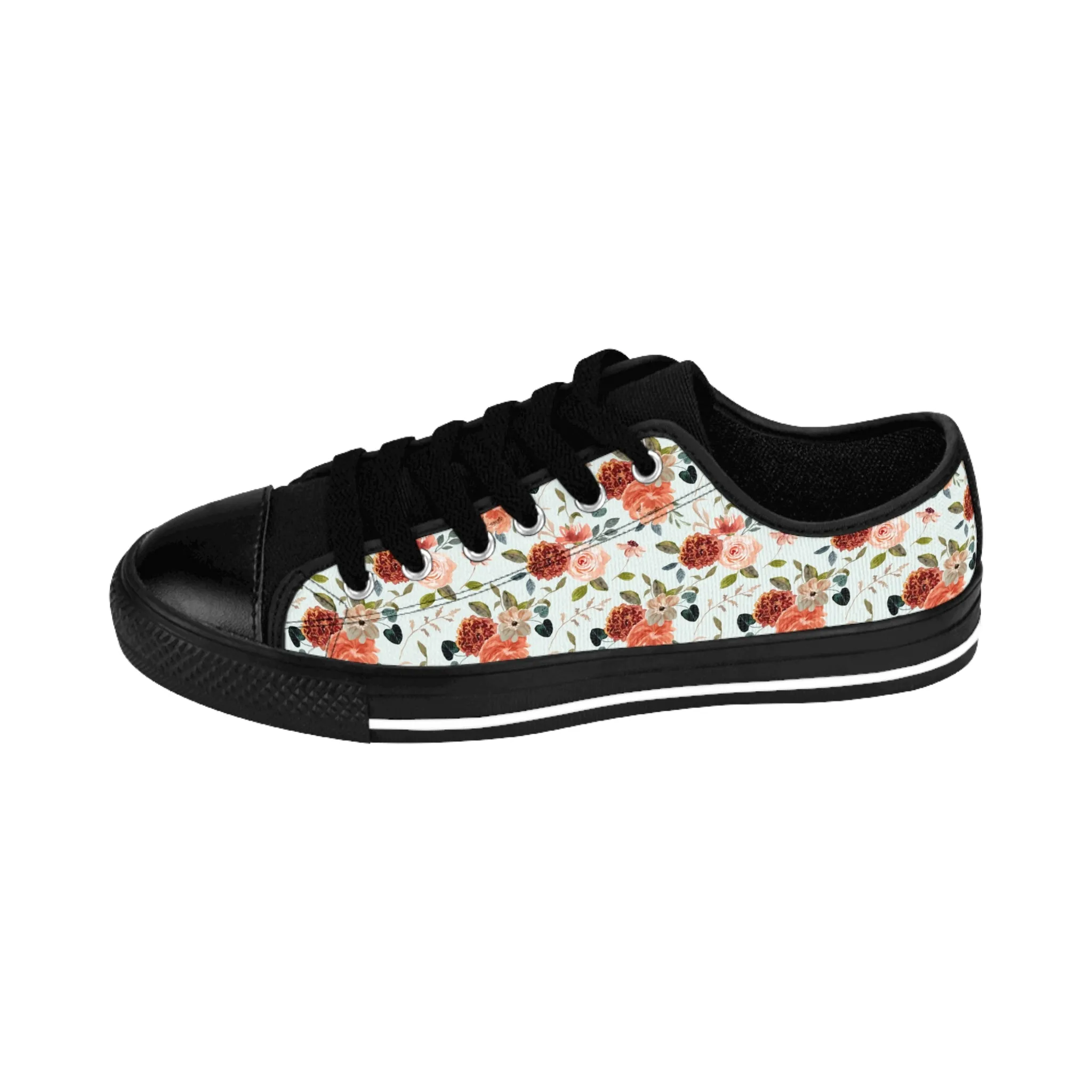 Beautiful Watercolor Flowers Women's Sneakers