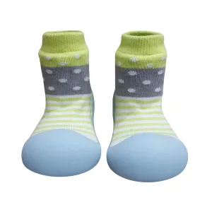 BigToes First Walker Shoes - Chameleon - Modern Polka Avocado