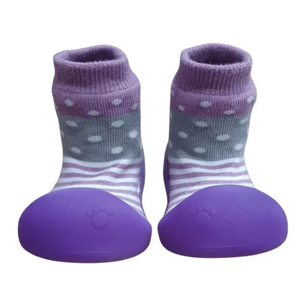 BigToes First Walker Shoes - Chameleon - Modern Polka Lilac