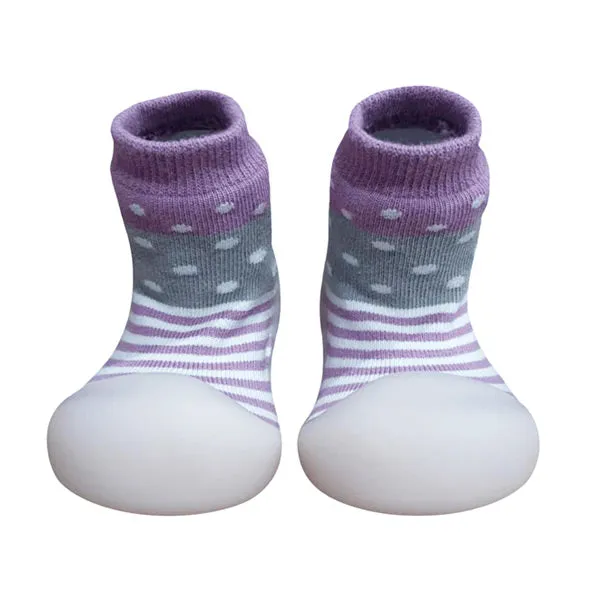 BigToes First Walker Shoes - Chameleon - Modern Polka Lilac