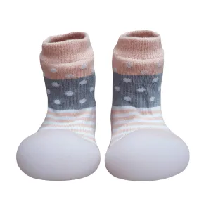 BigToes First Walker Shoes - Chameleon - Modern Polka Peach