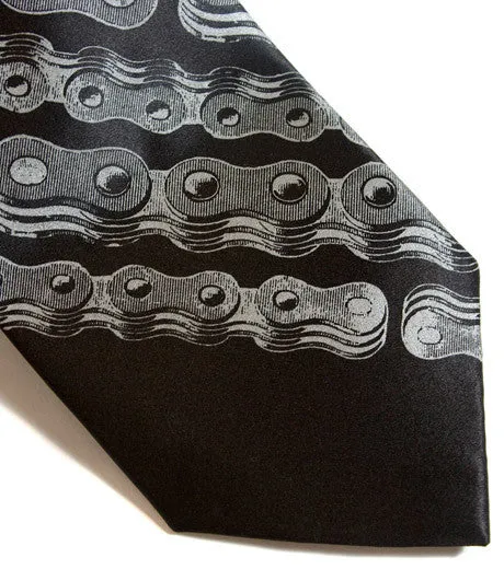 Bike Chain Stripe Necktie