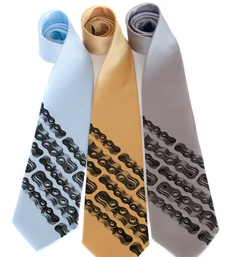 Bike Chain Stripe Necktie