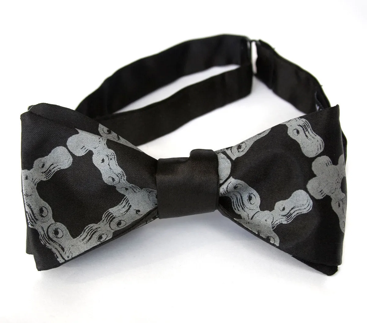 Bike Chain Tartan Bow Tie