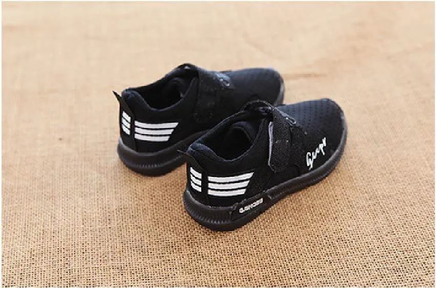 Black LED Velcro Shoes