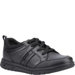 Black Steven Senior School Shoes