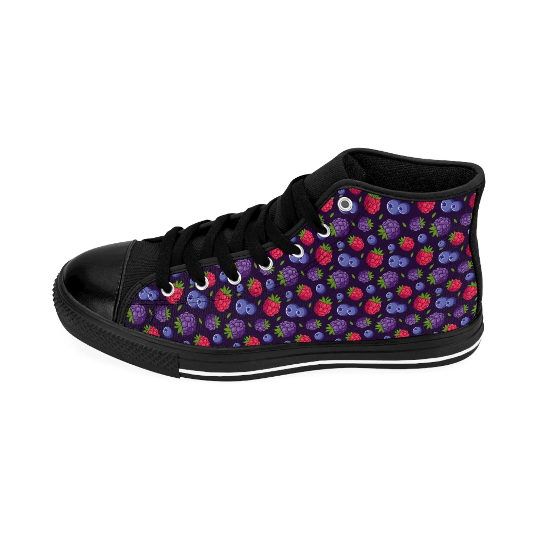 Blackberry Raspberry and Strawberry Men's Classic Sneakers