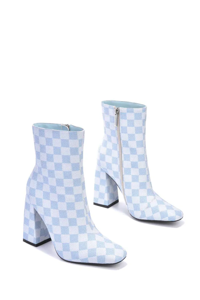 Blast Checkered Booties