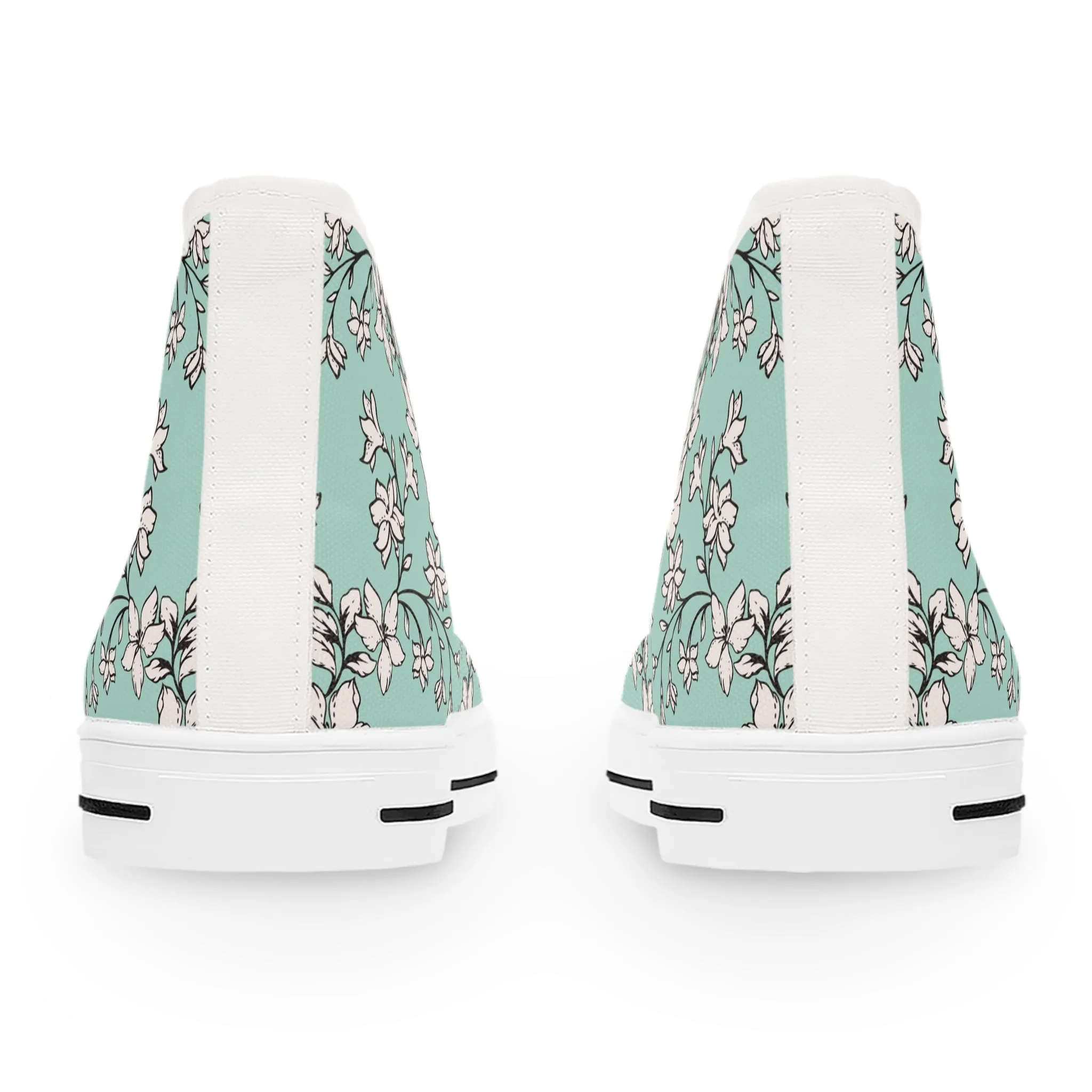 Blooming Mint Women's High Top Sneakers