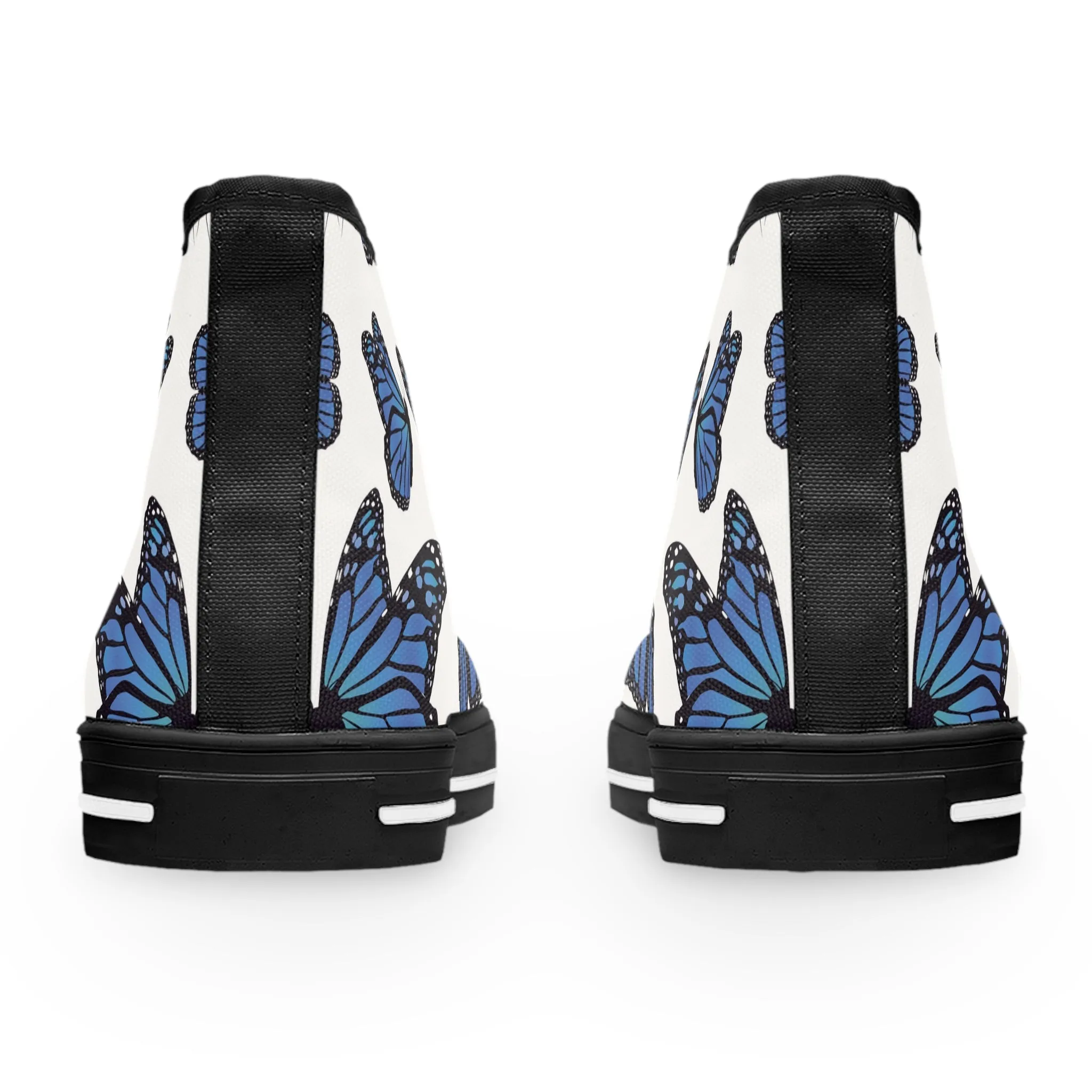 Blue Monarch Butterflies Women's High Top Sneakers