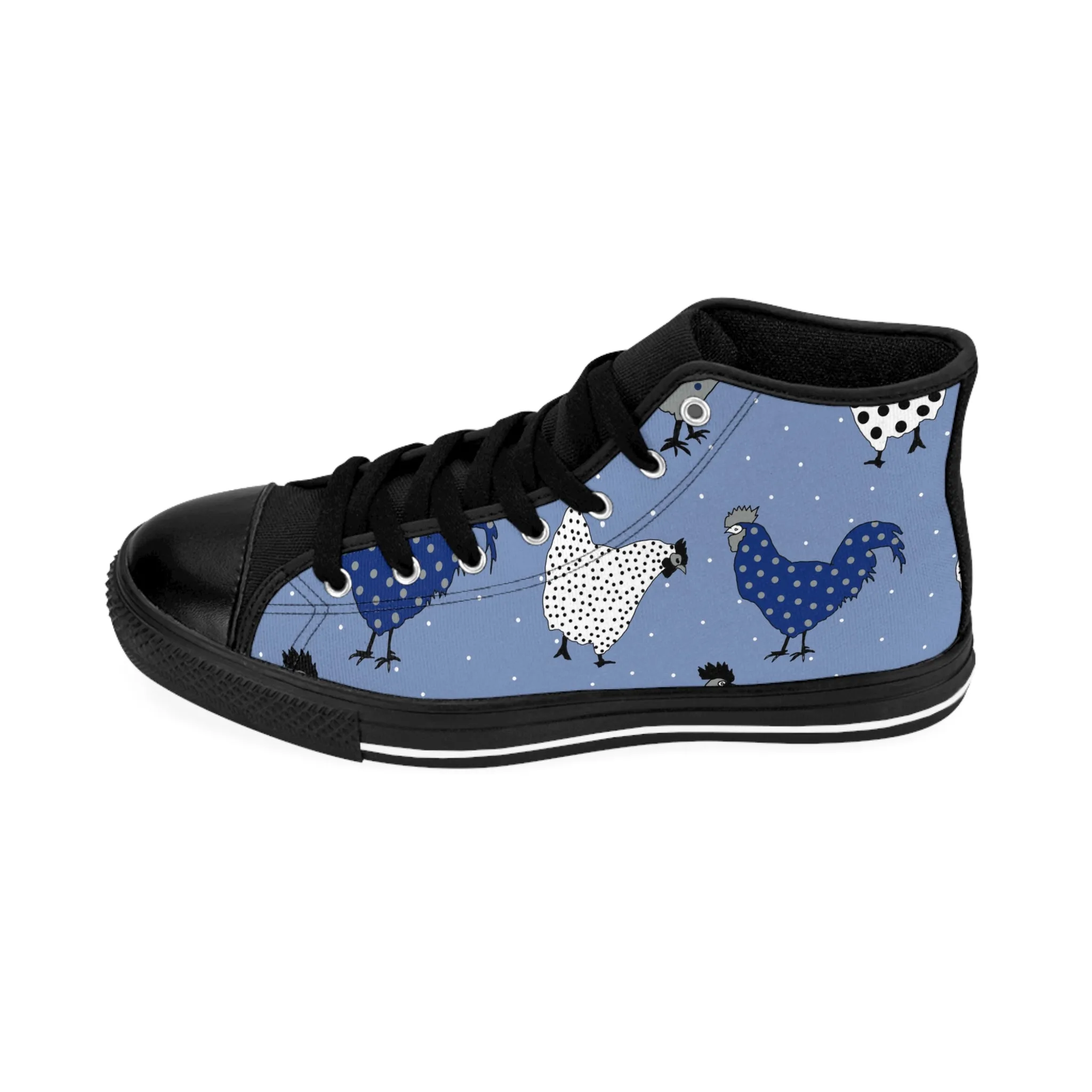 Blue Rooster Chicken Women's Classic Sneakers