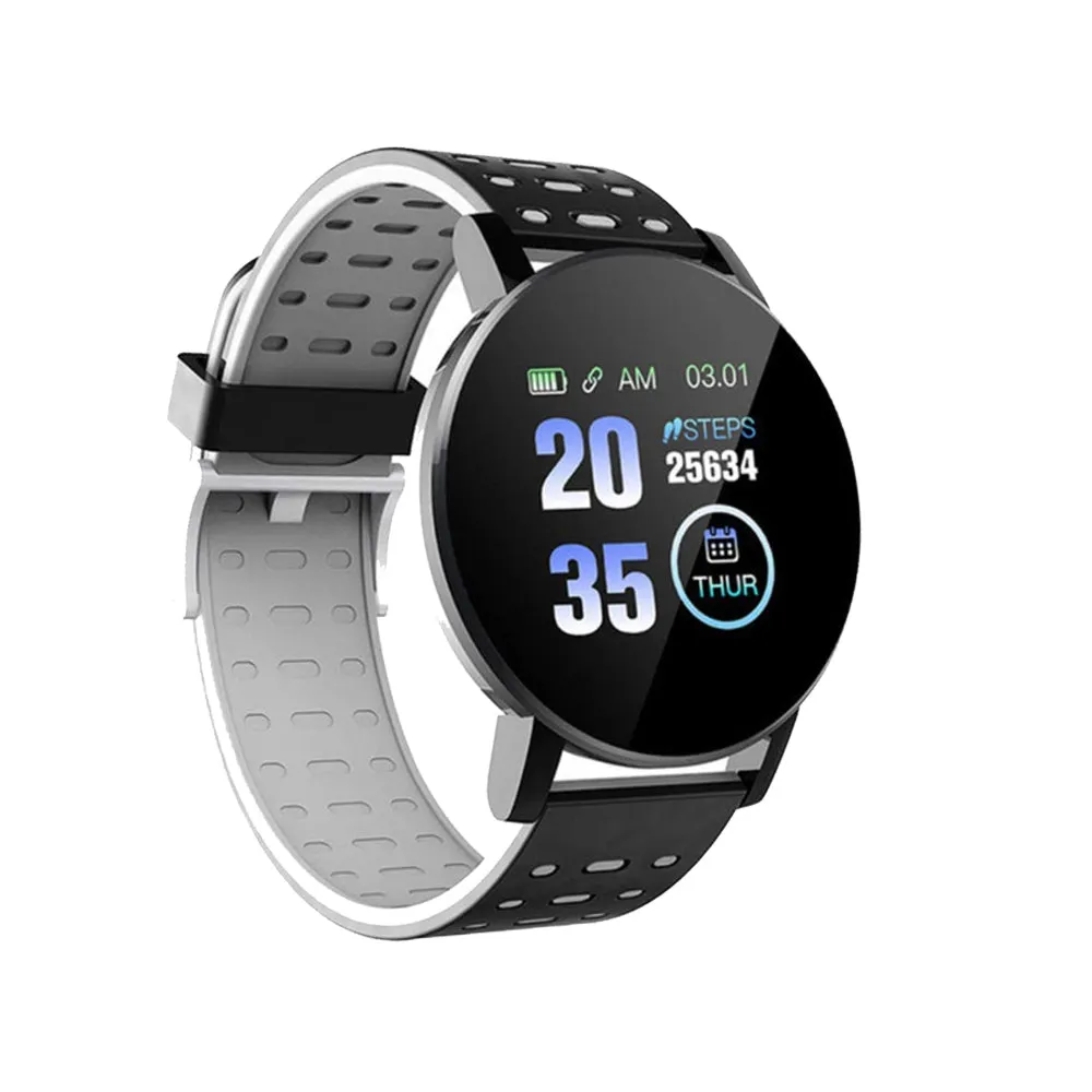 Bluetooth Smartwatch Blood Pressure Monitor Unisex and Fitness Tracker- USB Charging