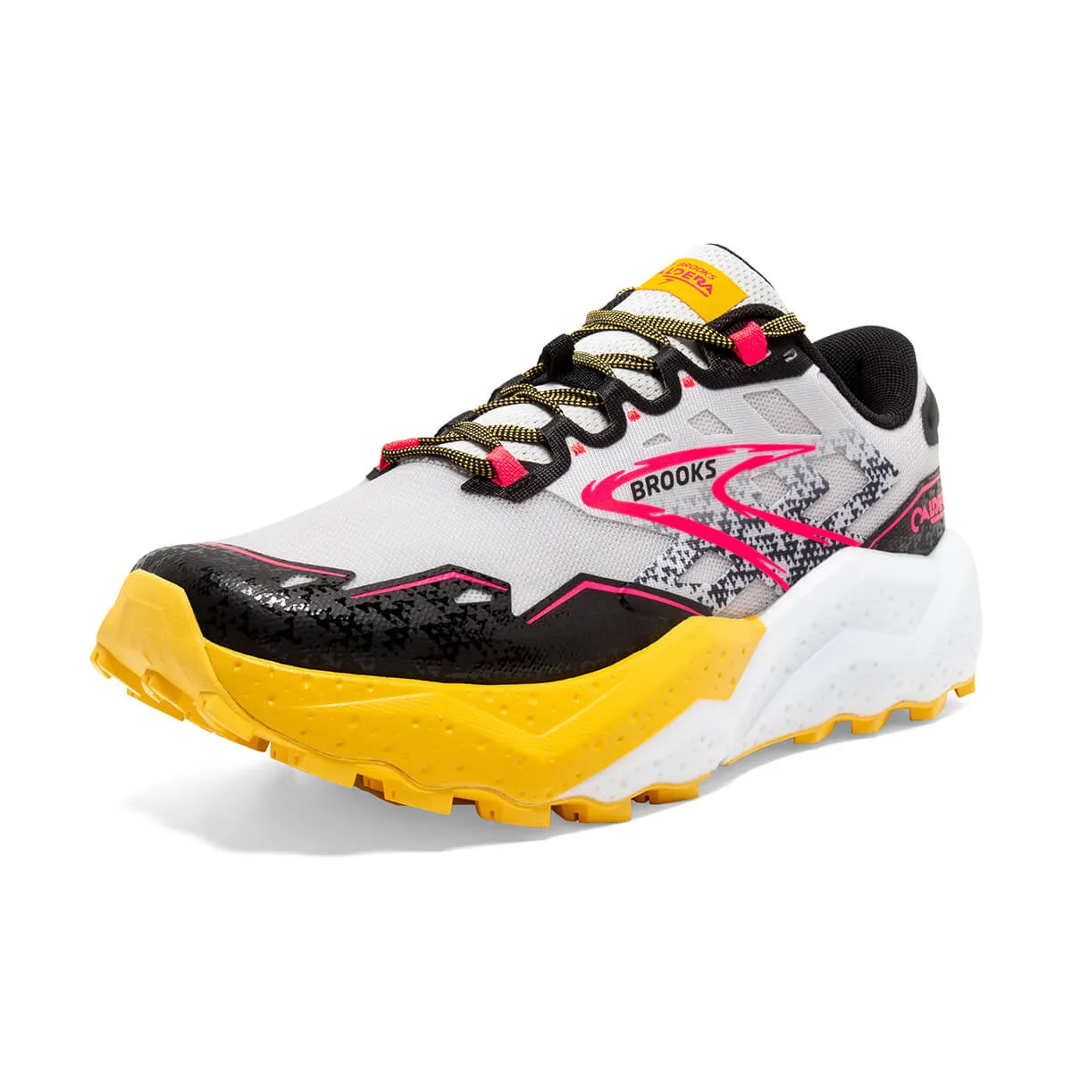 Brooks Caldera 7 Womens | Lunar Rock/lemon Chrome/black