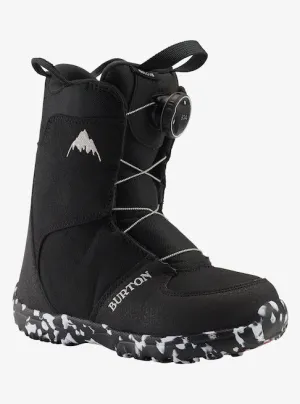 Burton Kids' Grom BOA® Snowboard Boots Black 2023