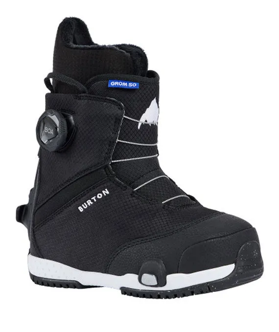 Burton Kids' Grom Step On Boot Black 2025