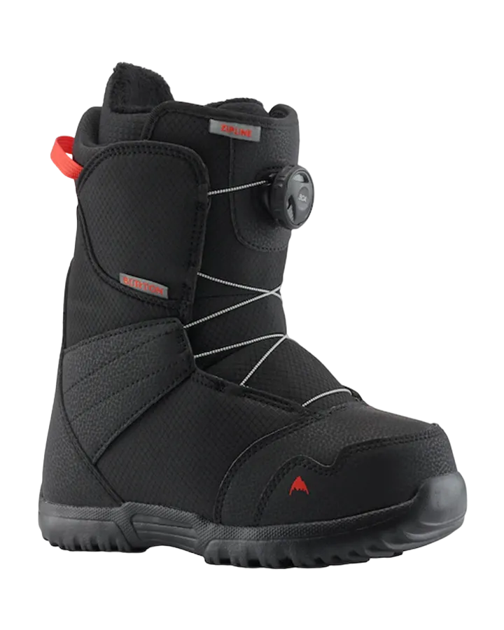 Burton Kids Zipline Boa Snowboard Boots - Black