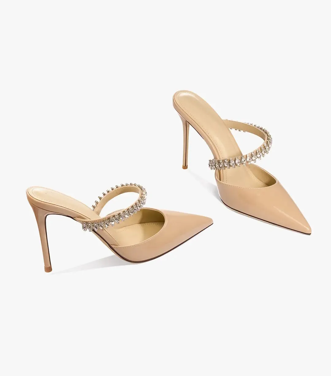 Cassidy Nude Leather Sandals