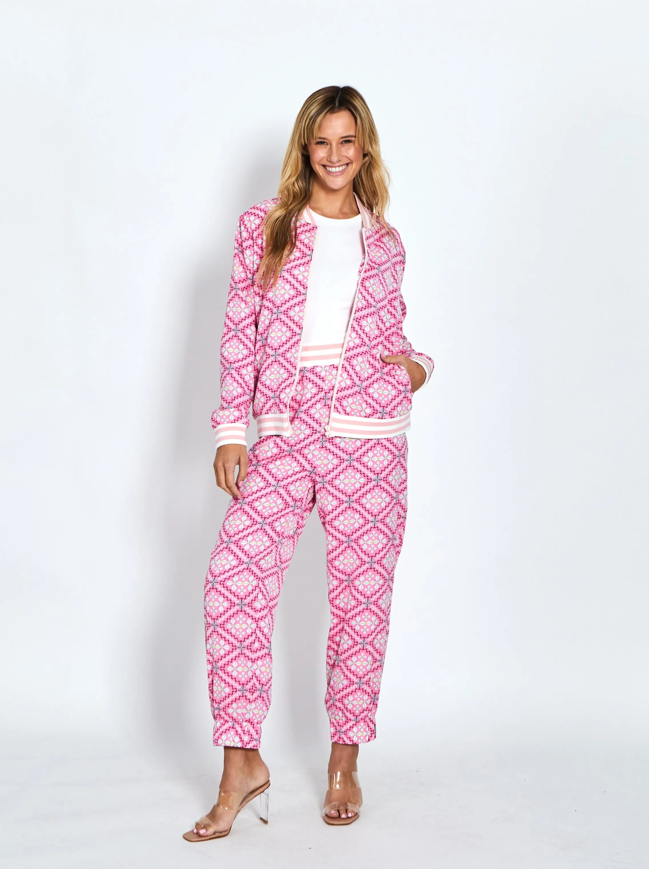 Celine Jogger - Light Pink Print