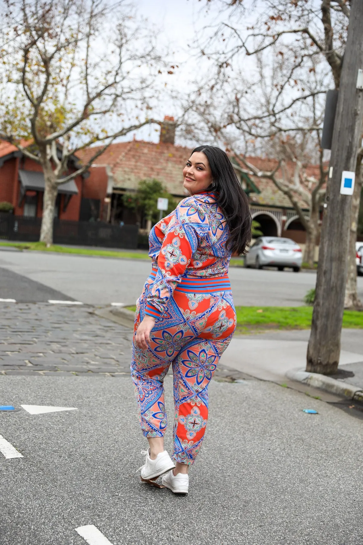 Celine Jogger - Orange Print