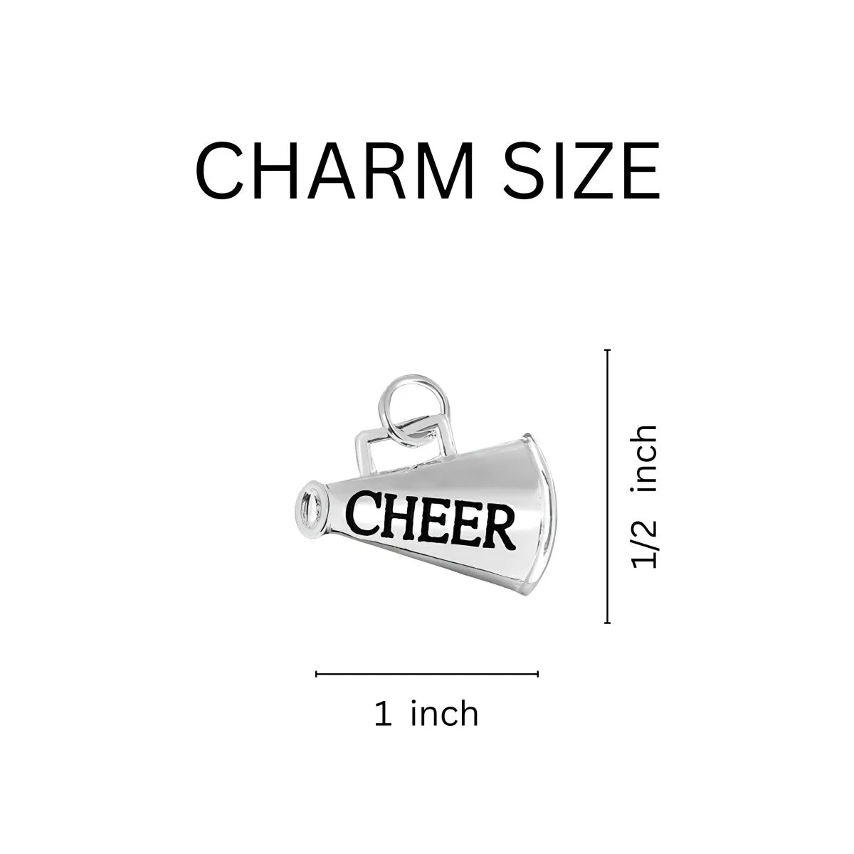 Cheerleading Megaphone Chunky Charm Bracelets