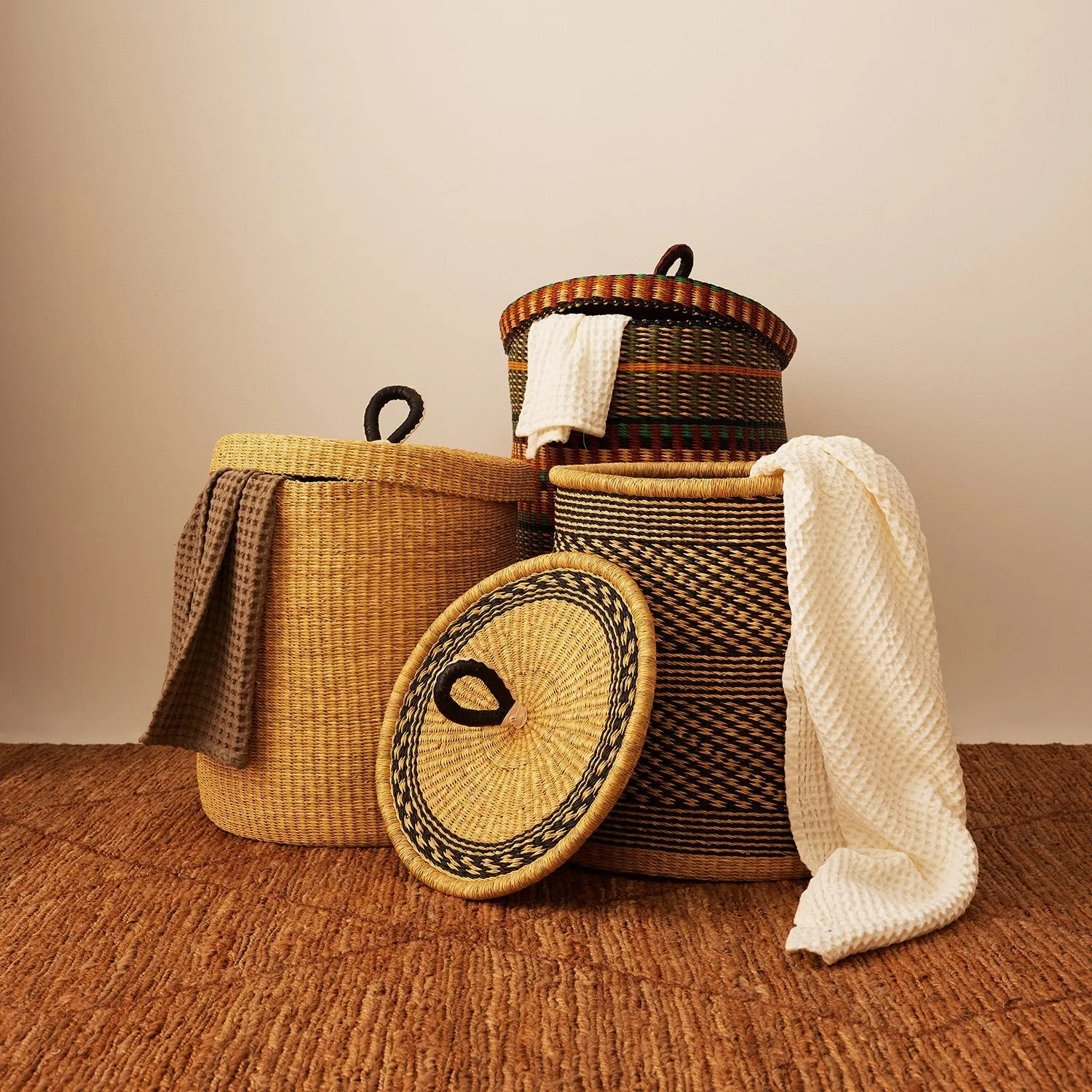 Coiled Laundry Basket