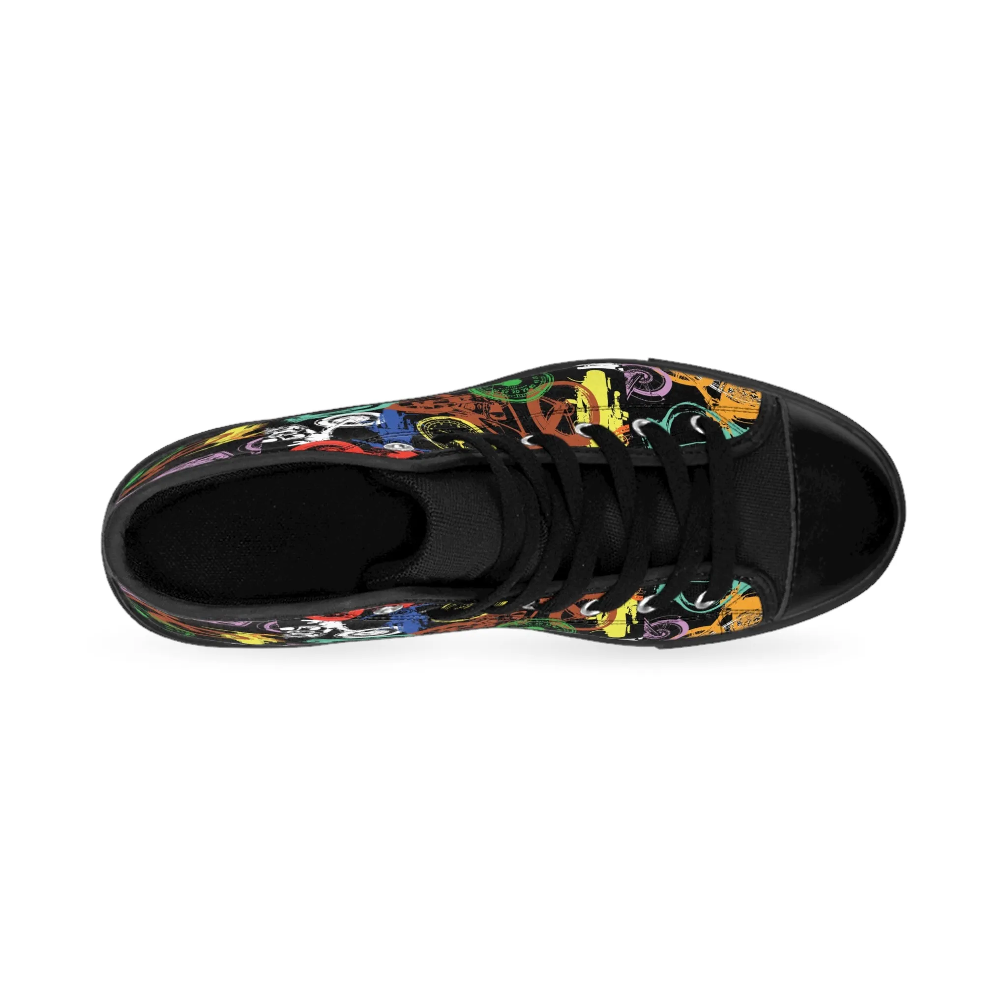 Colorful Motorcycles Men's Classic Sneakers