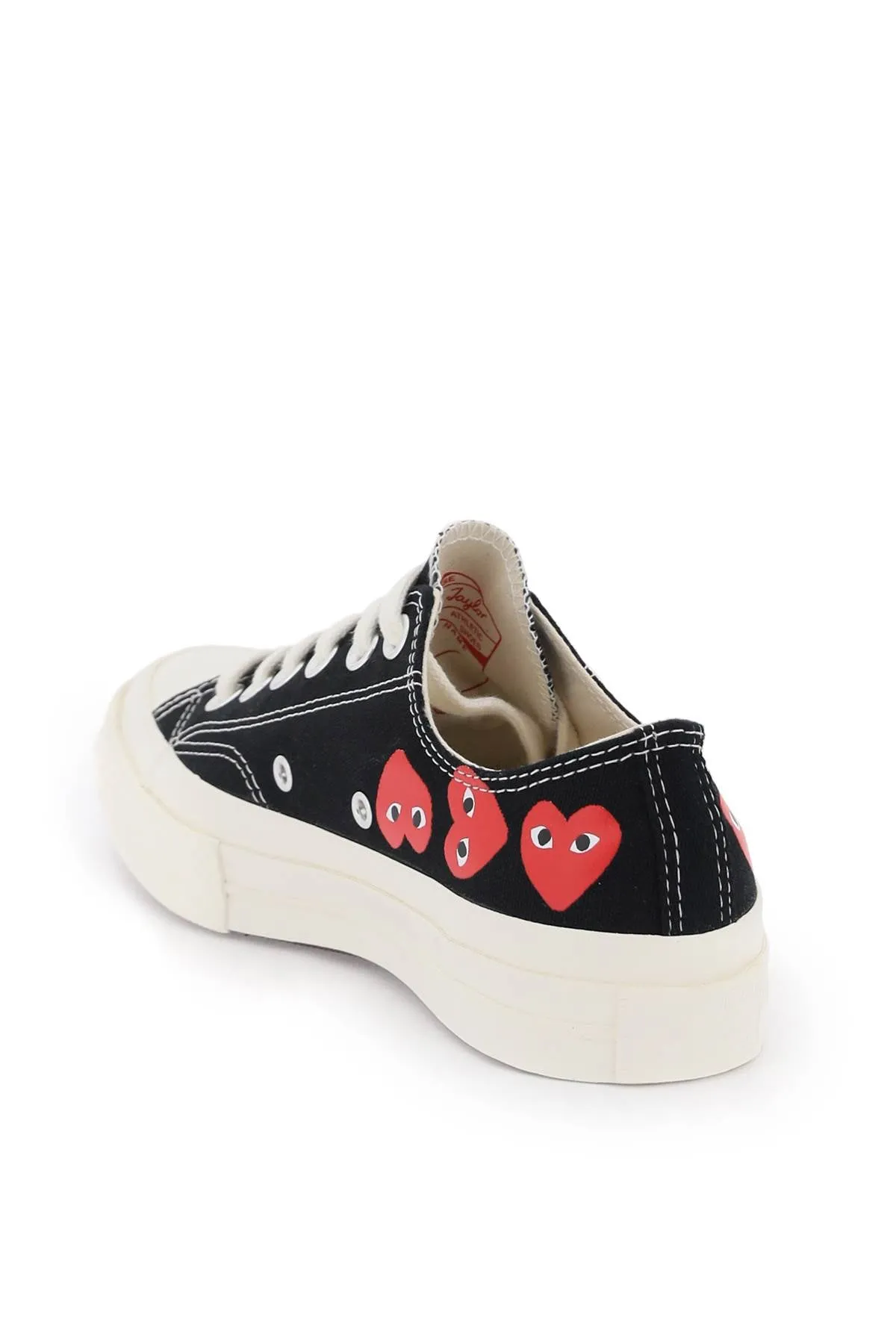 Comme des garcons play multi heart converse x comme des garçons play low-top sneakers