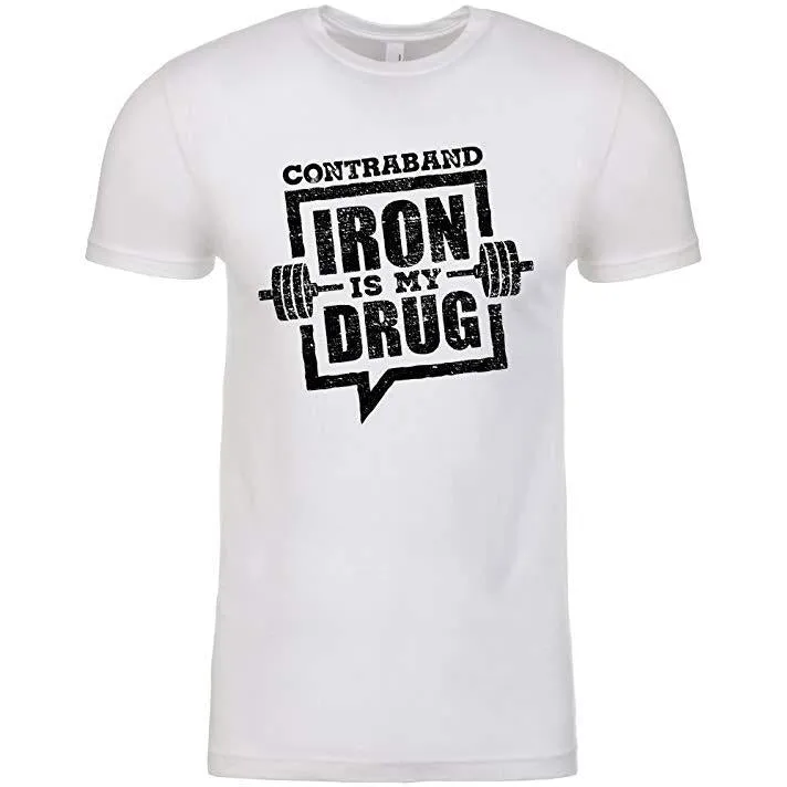 Contraband Sports 10109 Iron is My Drug Mens/Unisex T-Shirt