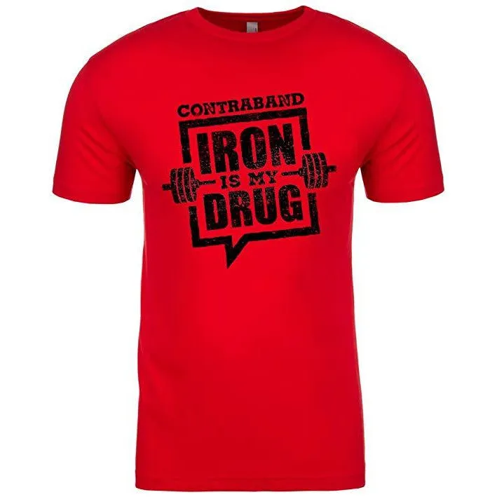 Contraband Sports 10109 Iron is My Drug Mens/Unisex T-Shirt