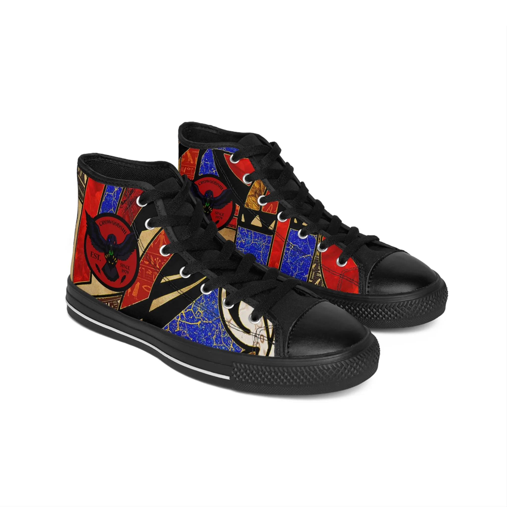 Crowgodshi Men's Egyptian Abstract High-Tops