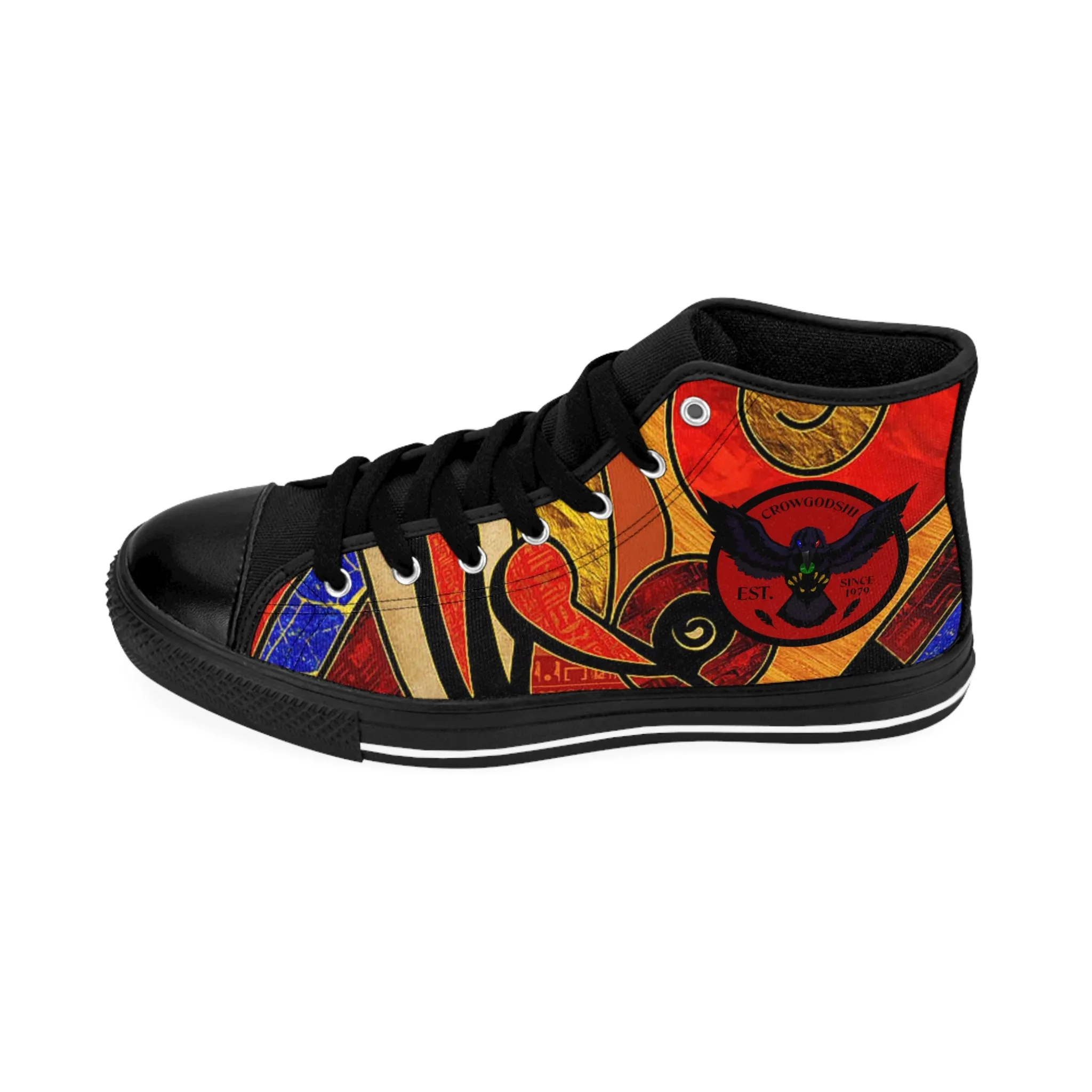 Crowgodshi Men's Egyptian Abstract High-Tops