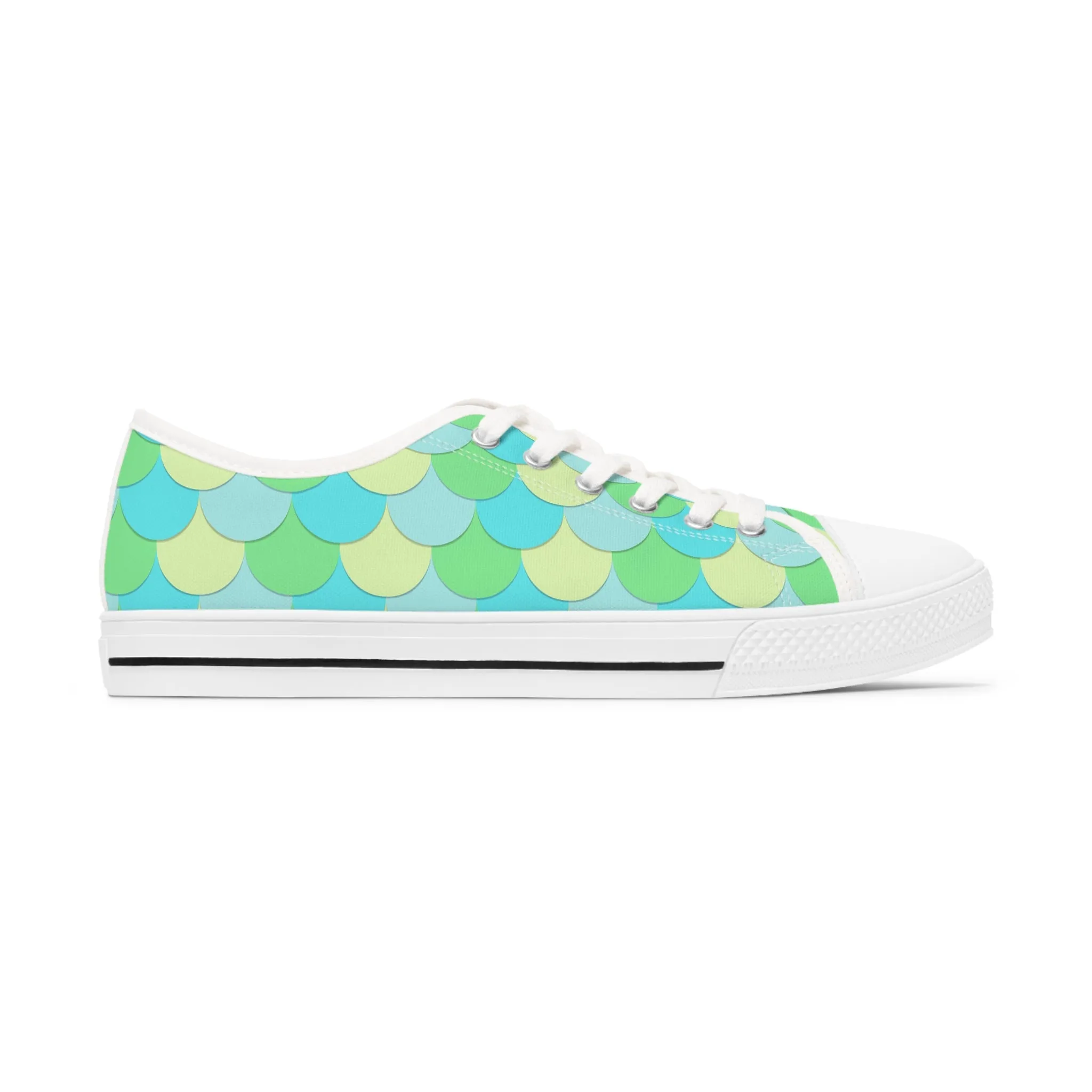 Dragon Scales Women's Low Top Sneakers