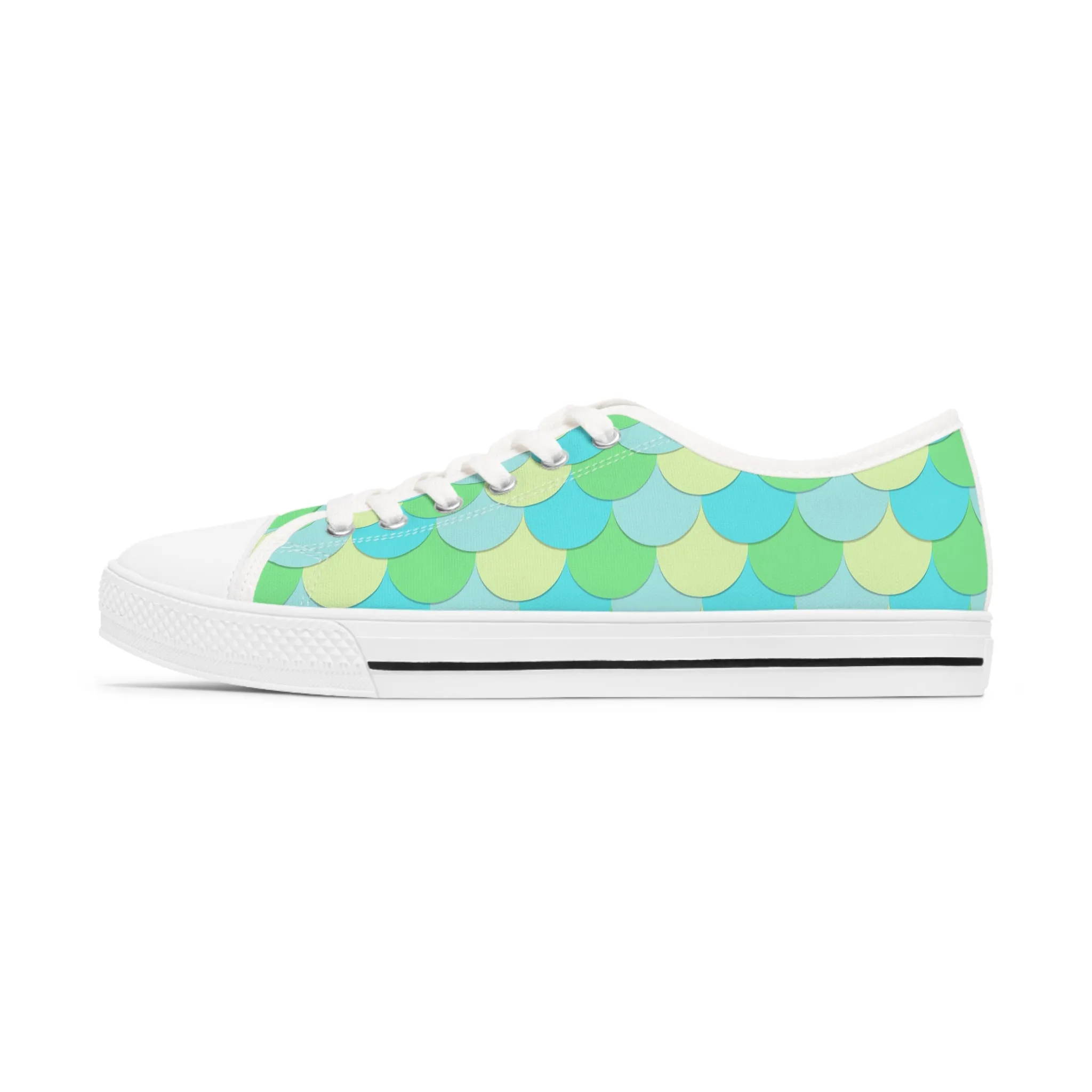 Dragon Scales Women's Low Top Sneakers