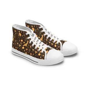 Egypt Pattern Women's High Top Sneakers