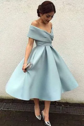 Elegant Knee Length Prom Dresses,Vintage Short Homecoming Dresses